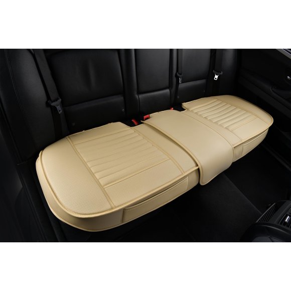 Cubierta de asiento trasero Sunny color 155 cm Beige de cuero PU