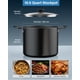 thumbnail image 2 of Antiadherente Stockpot Cook N Home, 10,5 L, con tapa de aluminio negro, 2 of 7