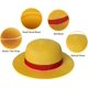 thumbnail image 5 of Sombrero de paja para actuación, accesorio de cosplay, sombrero de verano, sombrero para el sol amarillo, 5 of 7