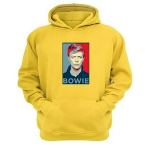 Genérico - Polerón Canguro Bowie Amarillo Talla Xs Unisex