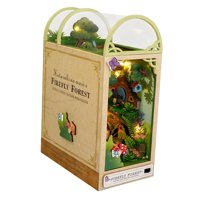 Bothyi - Kit De Miniaturas De Rompecabezas 3D Booknook, Sujetalibros, Adorno Para Sala De Estar, Navidad