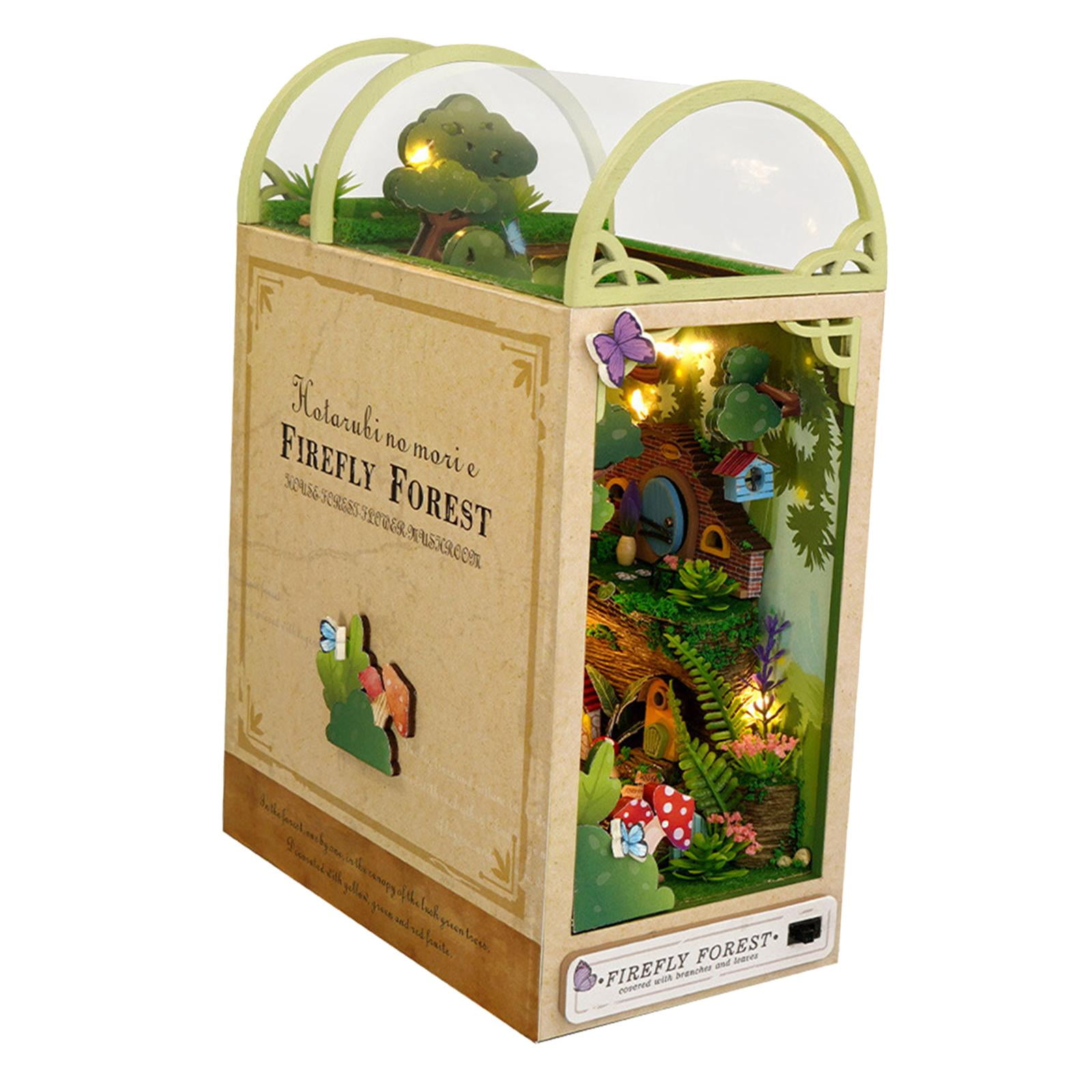Bothyi - Kit De Miniaturas De Rompecabezas 3d Booknook, Sujetalibros, Adorno Para Sala De Estar, Navidad