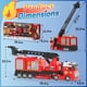 thumbnail image 2 of Camión de bomberos BuddyBight extragrande con escalera de 27'' para niños de 3+, 2 of 7