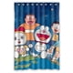 thumbnail image 1 of Cortina de ducha Doraemon, juego de cortina de baño con ganchos, tamaño 48 x 72 pulgadas, 1 of 3