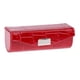 thumbnail image 4 of Estuche para lápiz labial de cuero, caja de almacenamiento con espejo para bolso rojo, 4 of 5
