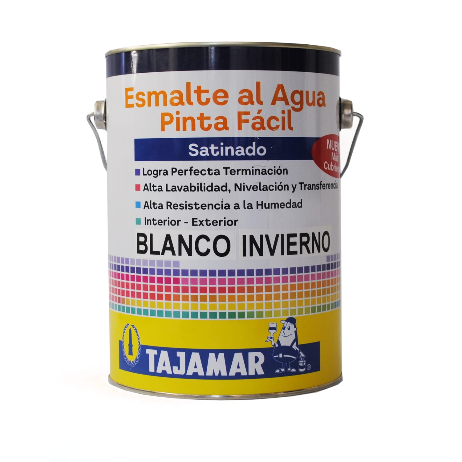 Pinturas Tajamar - Esmalte Al Agua Pinta Fácil Blanco Invierno Pinturas Tajmar Galón