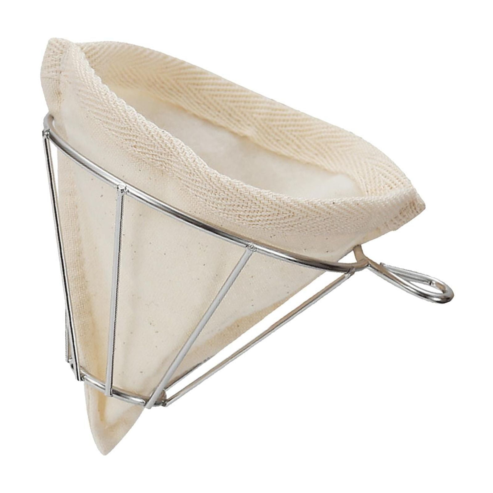 Magideal - Soporte Portátil Para Filtro De Cono De Almíbar, Filtro De Tela Con Asa, Colador De Filtro De Café De Tela De Franela Hecho A Mano Para Cafetería