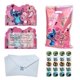 thumbnail image 1 of Tarjetas de invitación Rovercci 20 Pink Stitch + bolsas, 1 of 4