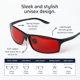 thumbnail image 5 of Anteojos TrueDark Twilights Elite con Lentes Rojas para Uso Nocturno, 5 of 8