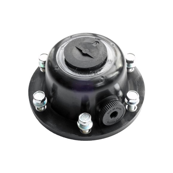 Tapa de cubo de dirección ROAD SUPERIOR TRUCK PARTS 13 cm negra