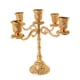 thumbnail image 4 of Candelabro Candelabro Centro de mesa Artesanías Decoración para Bar Boda Fiesta 5 Rama Dorado, 4 of 5