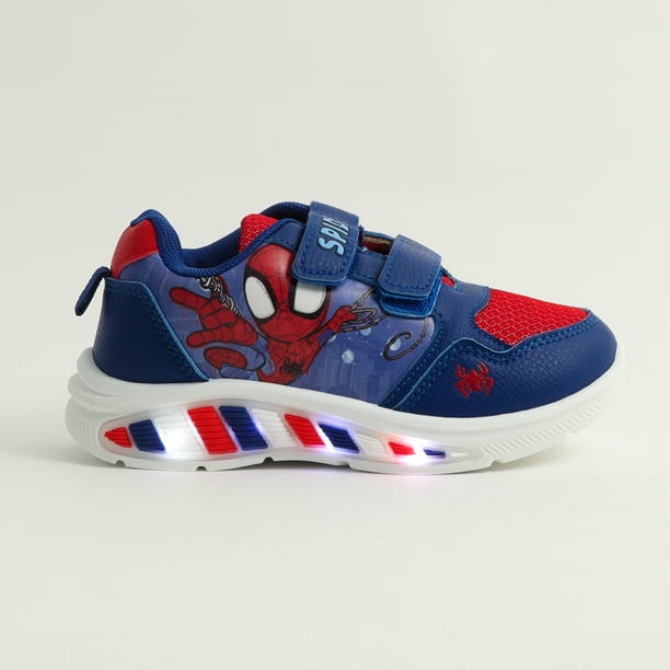 Zapatillas Con Luces Niño Spidey Flying Azul Marvel
