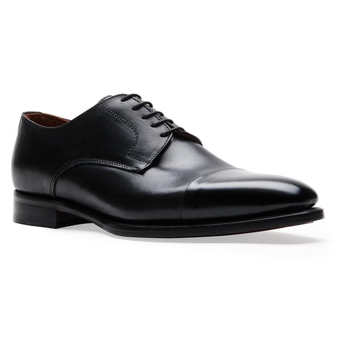Cardinale - Zapatos Hombre Formales Suela Cuero Magno Bigli-0-01 Negro 39