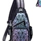 thumbnail image 1 of Geometric Luminous Backpack, Holographic Reflective Zipper Sling Chest Bag, Multi Functional Shoulder Bag, 1 of 2