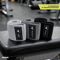 Set 3 Bandas Elásticas De Resistencia Ejercicio Fitness Rava