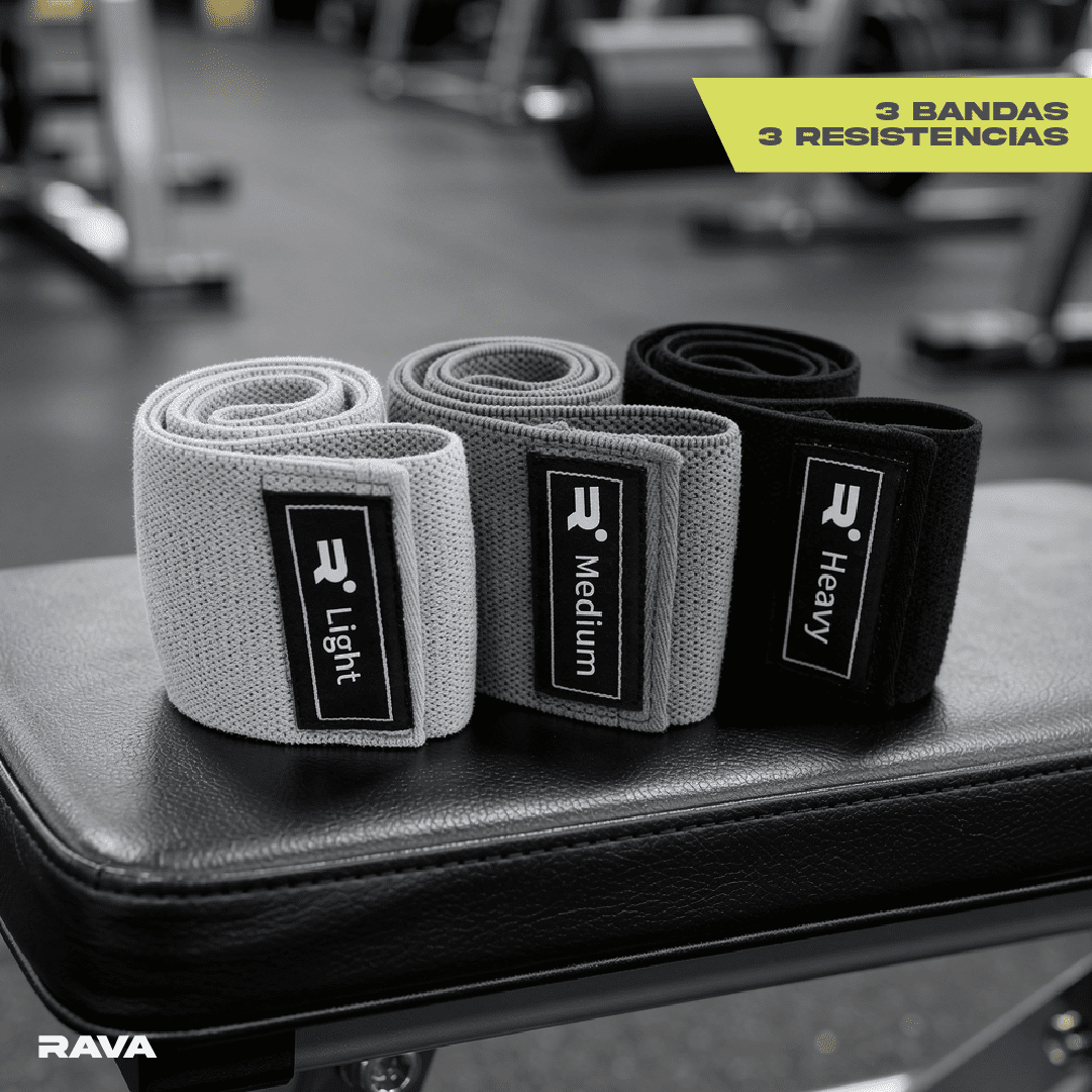 Set 3 Bandas Elásticas De Resistencia Ejercicio Fitness Rava