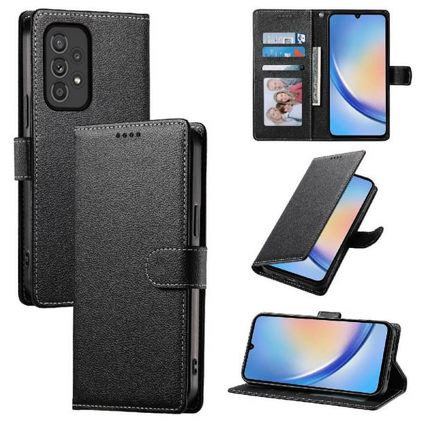 Funda para FOXDOCK Samsung Galaxy A33 5G– Cuero Premium, 3 ranuras para tarjetas, Protección contra impactos