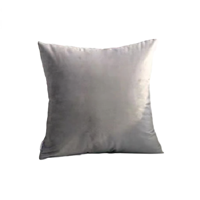 Genérico - Funda Para Cojín Velvet Terciopelo Liso En Variedad De Colores - Gris