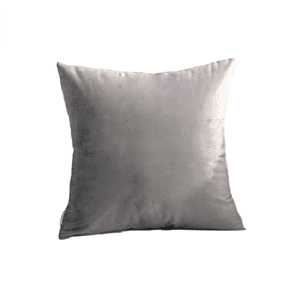 Genérico - Funda Para Cojín Velvet Terciopelo Liso En Variedad De Colores - Gris
