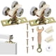 thumbnail image 1 of Kit de herrajes para puertas corredizas de bolsillo, ruedas con rodillos para colgar la parte superior de la puerta corrediza para puertas de 1-3/8 pulgadas de espesor, herrajes Johnson Parte 1125 y 1, 1 of 6