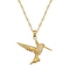 thumbnail image 1 of Collar Colibrí Cadena En Acero Inoxidable - Bañado Oro 18k, 1 of 3