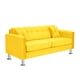 thumbnail image 2 of Sofa New Retro 3c Felpa 12 Amarillo, 2 of 6