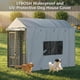 thumbnail image 4 of Cubierta para jaula de perro LYBOSH 247 x 125 x 183 cm impermeable gris, 4 of 5