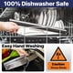 thumbnail image 4 of Cuchilla basculante KitchenStar de acero inoxidable, 40 cm, 4 of 6