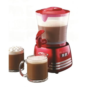 Máquina Y Dispensador De Chocolate Caliente Nostalgia Retro, 950 Ml, Color Rojo
