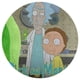 thumbnail image 3 of Rick y Morty: El Anime Alfombra Redonda de Felpa Coral, Antideslizante, No Desprende Pelusas, Lavable y Duradera para Salón, Dormitorio y Habitación de Niños 60cm, 3 of 6