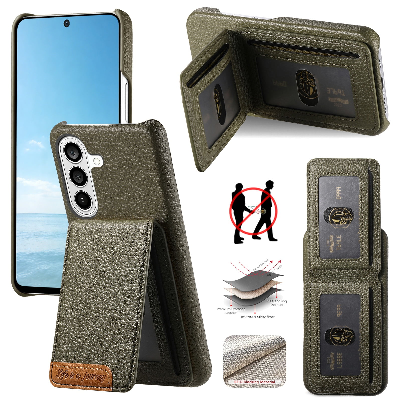 Funda Foxdock Para Samsung Galaxy S26 Pro Resistente Al Agua, Antihuella, Soporte Ajustable Y Rfid-verde