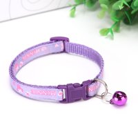 Genérico - Collar Minnie Con Cascabel Para Gatos Morado