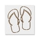 thumbnail image 1 of Plantilla de esténcil Flip Flops de Mylar duradero, 1 of 5