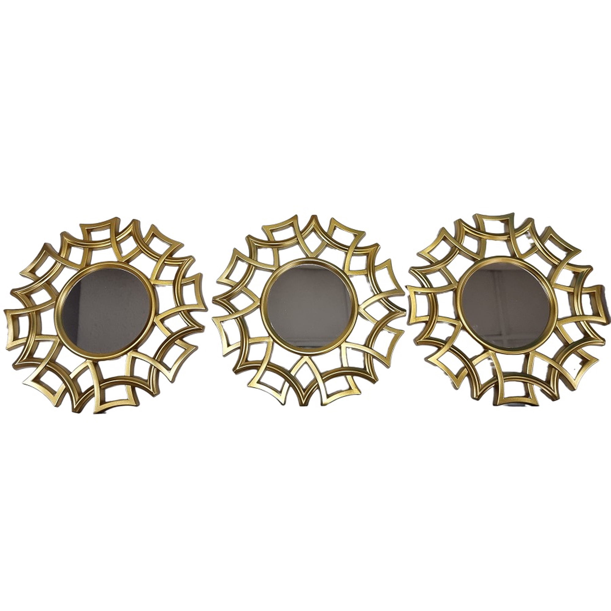Mc Group - Set Espejos Redondo Decorativos En Forma Geométricas