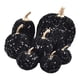 thumbnail image 5 of 7 Calabazas Artificiales Con Purpurina Para Mesa De Fiesta De Otoño, Surtidas, De Terciopelo Negro, 5 of 5