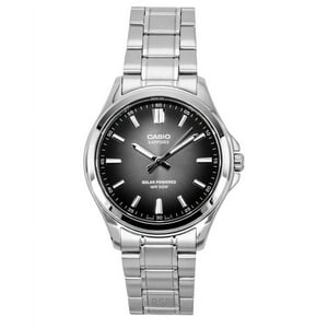 Reloj Casio Standard Analog Stainless Steel Black Dial Solar Mts-Rs100D-1Av Men'S Watch