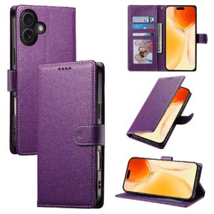 Foxdock - Funda Para Iphone 16 – Cuero Premium, 3 Ranuras Para Tarjetas, Protección Contra Impactos