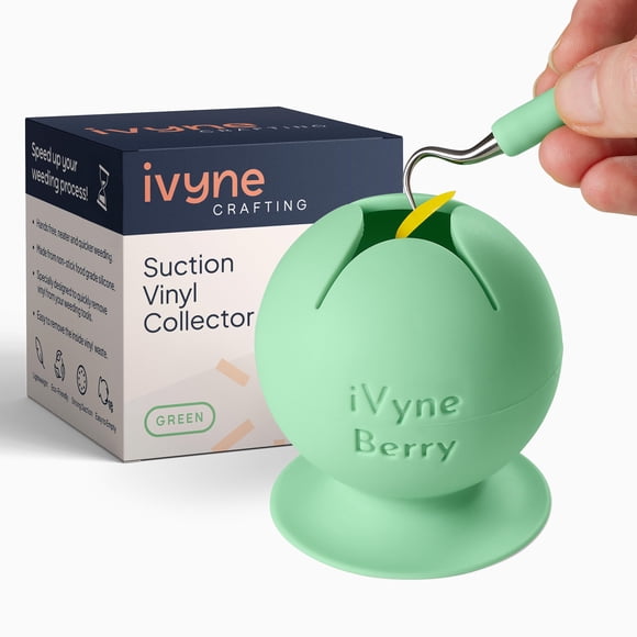 Caddy iVyne Berry Recogedor de Restos de Vinilo con Succión - Verde