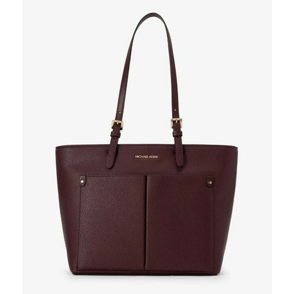Cartera Michael Kors Jet Set Medium Vegan Leather Top Zip Pocket