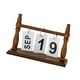 thumbnail image 1 of Calendario de escritorio Calendario de escritorio Pequeño Fácil de usar Accesorios prácticos Decoración de pie Voltear Decoración diaria para estante Café, 1 of 5
