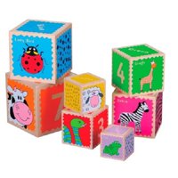 Seigard - Set De Cubos Apilables Madera