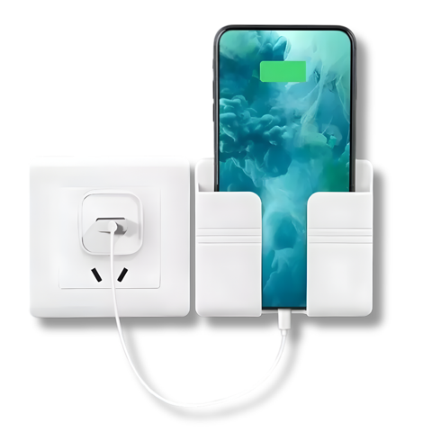 Genérica - Soporte Blanco De Pared Adhesivo Para Celular