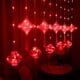 thumbnail image 4 of Light Up Your Home with This 100 LED Chinese Knot Red Lantern Curtain Light - USB Rechargeable!, 4 of 4
