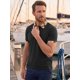 thumbnail image 4 of INSPIRE CHIC Camisa Polo de Hombre de Manga Corta con Cuello de Cuadros en Contraste Camisas de Golf M Negro, 4 of 5