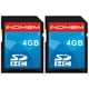 thumbnail image 1 of Tarjeta SD INDMEM 4GB SDHC clase 4 para cámara digital, 2 paquetes, 1 of 7