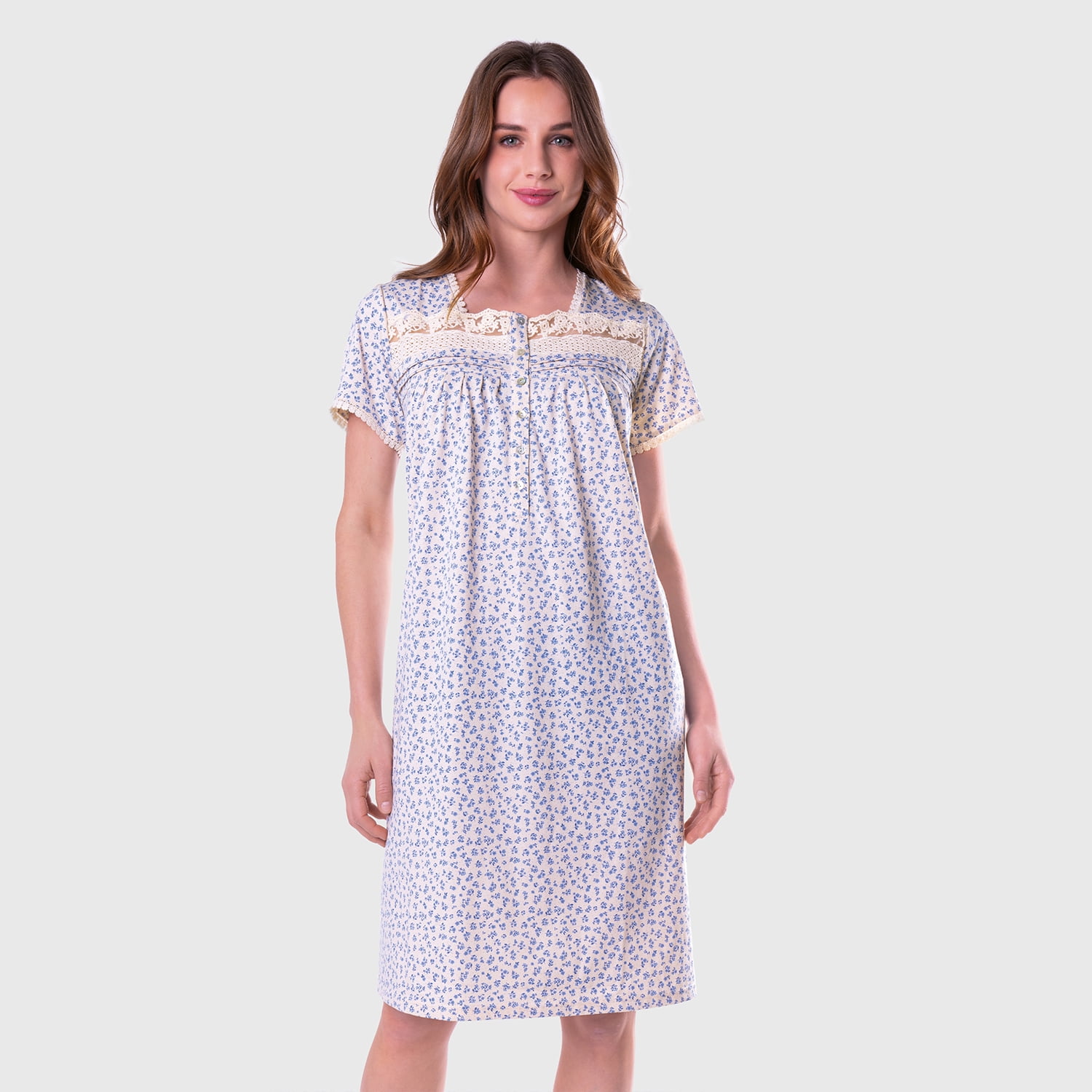 Baziani - Camisola Larga Manga Corta Mujer 8691