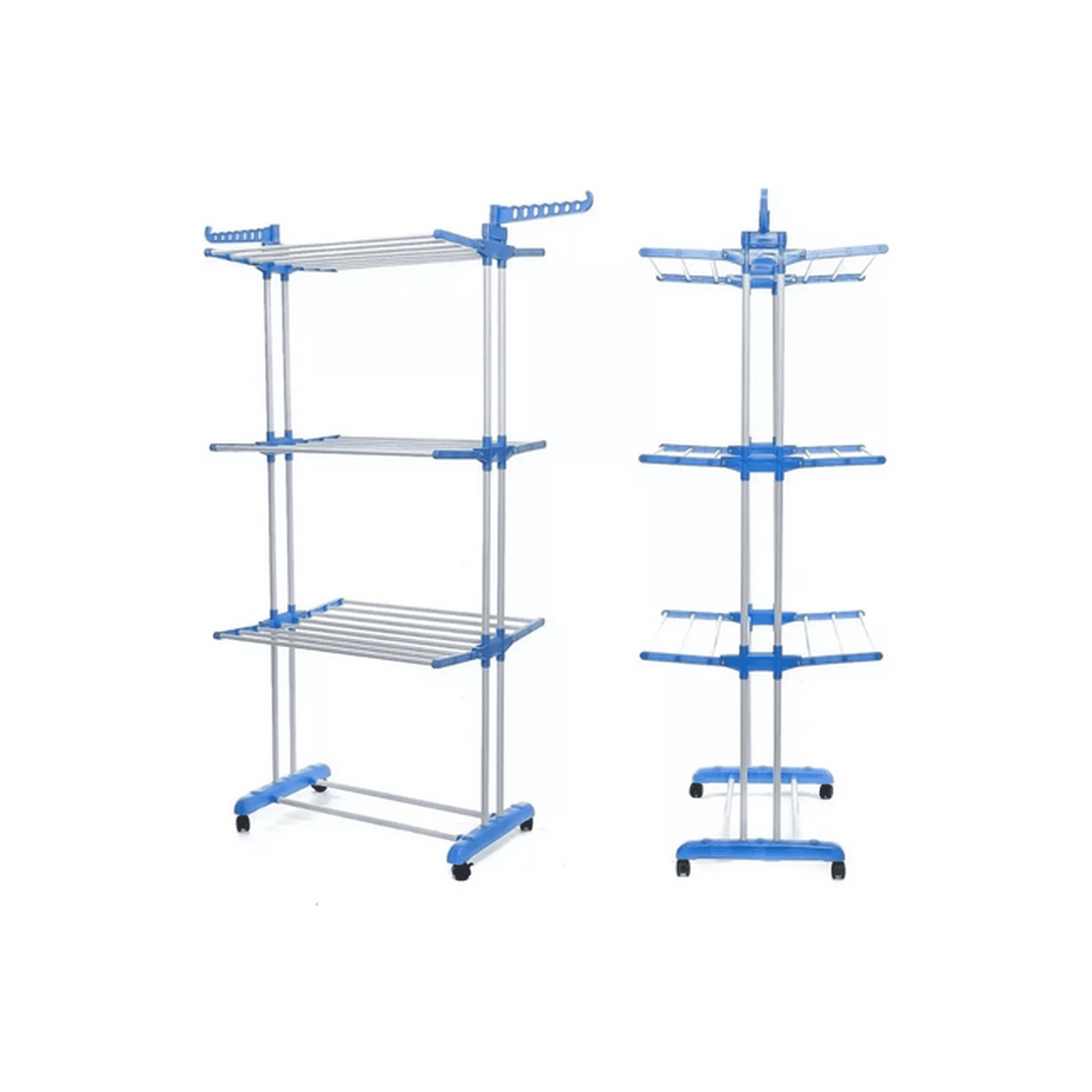 Genérico - Tendedero Plegable De Ropa Retráctil Rack Portátil Multicolor