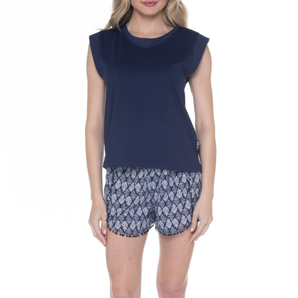 Lady Genny - Pijama De Verano En Algodón Estilo Tribal