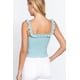 thumbnail image 2 of Top de Tirantes Finos con Volantes Fruncidos Color Menta S, 2 of 5