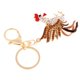 thumbnail image 3 of Gallo gallo pollo llavero cristal bolsa colgante llavero regalo joyas oro, 3 of 5